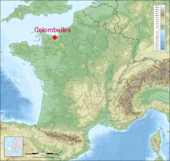 Situation de Colombelles sur la carte de France